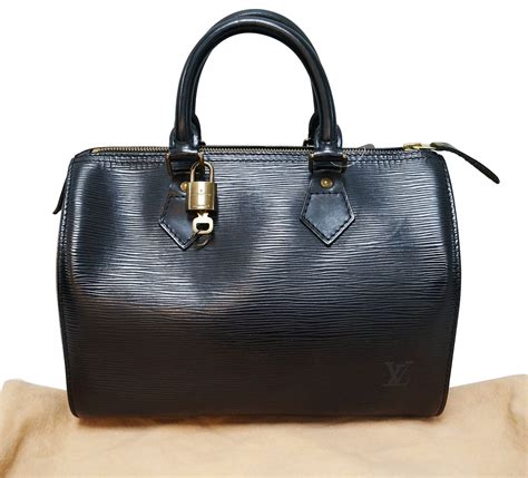 louis vuitton black epi leather handbag|Louis Vuitton epi leather speedy.